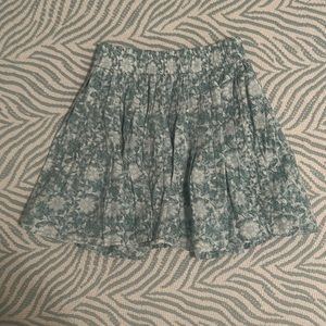 AMERICAN EAGLE GREEN/BLUE SKIRT